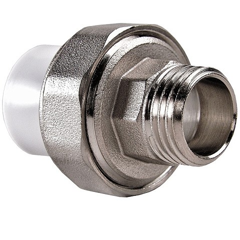 Муфта ПП разьемная 20-1/2'' PN 25 раструбная белая РВК купить в Москве | "Проконсим"