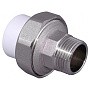 Муфта комбинированная ПП 20-1/2'' PN 25 разъёмная с наружной резьбой белая VALFEX купить в Москве | "Проконсим"