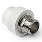 Муфта комбинированная ПП 40-1 1/4'' PN 25 под ключ с наружной резьбой белая Pro Aqua PA23520P купить в Москве | "Проконсим"