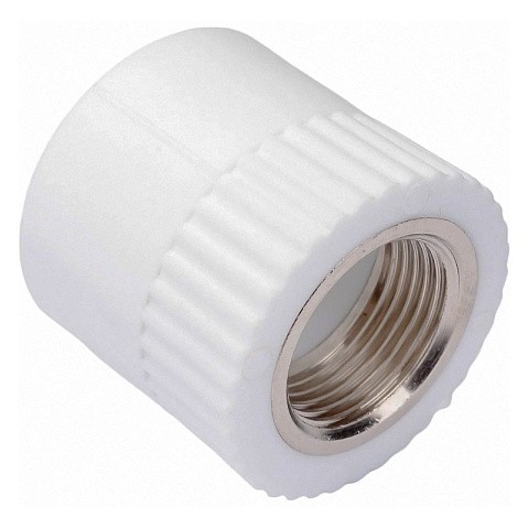 Муфта комбинированная ПП 20-3/4'' PN 25 с внутренней резьбой белая РТП 10653 купить в Москве | "Проконсим"