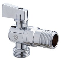 Краны латунные шаровые угловые MVI BV.463 DN 15-15 PN 10 штуцер бабочка купить в Москве | "Проконсим"