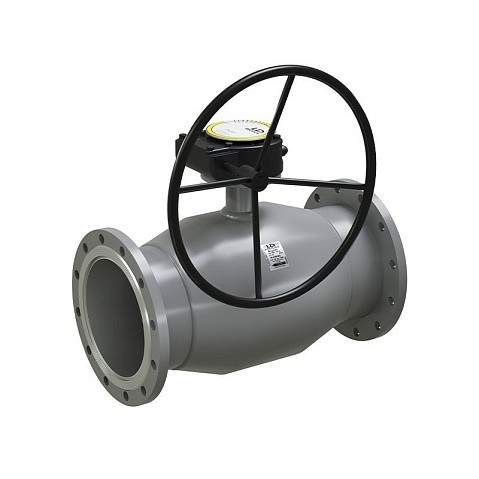 Кран стальной шаровой цельносварной LD Regula, DN 250 PN 25, 530мм, стандартнопроходной, фланцевый с редуктором купить в Москве | "Проконсим"