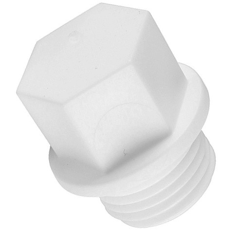 Заглушка резьбовая ПП 20-3/4'' PN 25 с наружной резьбой белая РТП 10556 купить в Москве | "Проконсим"
