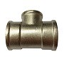 Тройник латунный никелированный DN 25-15-25 PN 40 муфта-муфта-муфта переходный купить в Москве | «Проконсим»