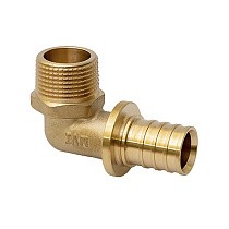 Угольники латунные для PEX-PEX труб DN 16-32 PN 16 под надвижную гильзу MVI SF.432 купить в Москве | "Проконсим"