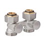Узел нижнего подключения MVI TR.410.0505 DN 20 PN 10 прямой двухтрубный вентильного типа 20-3/4'' под евроконус, муфта купить в Москве | "Проконсим"